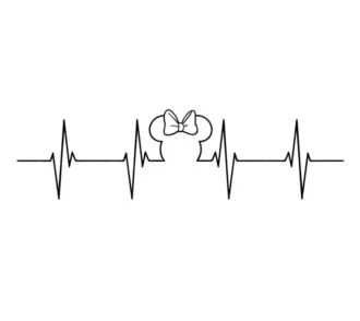 Minnie heartbeat SVG