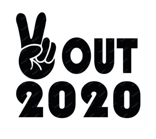 Peace out 2020 svg
