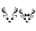 Reindeer Face SVG