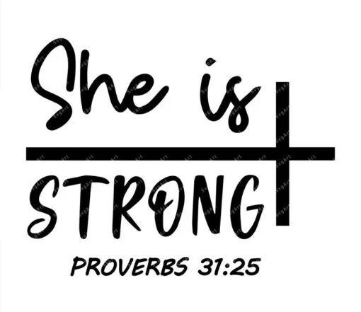 She is Strong SVG