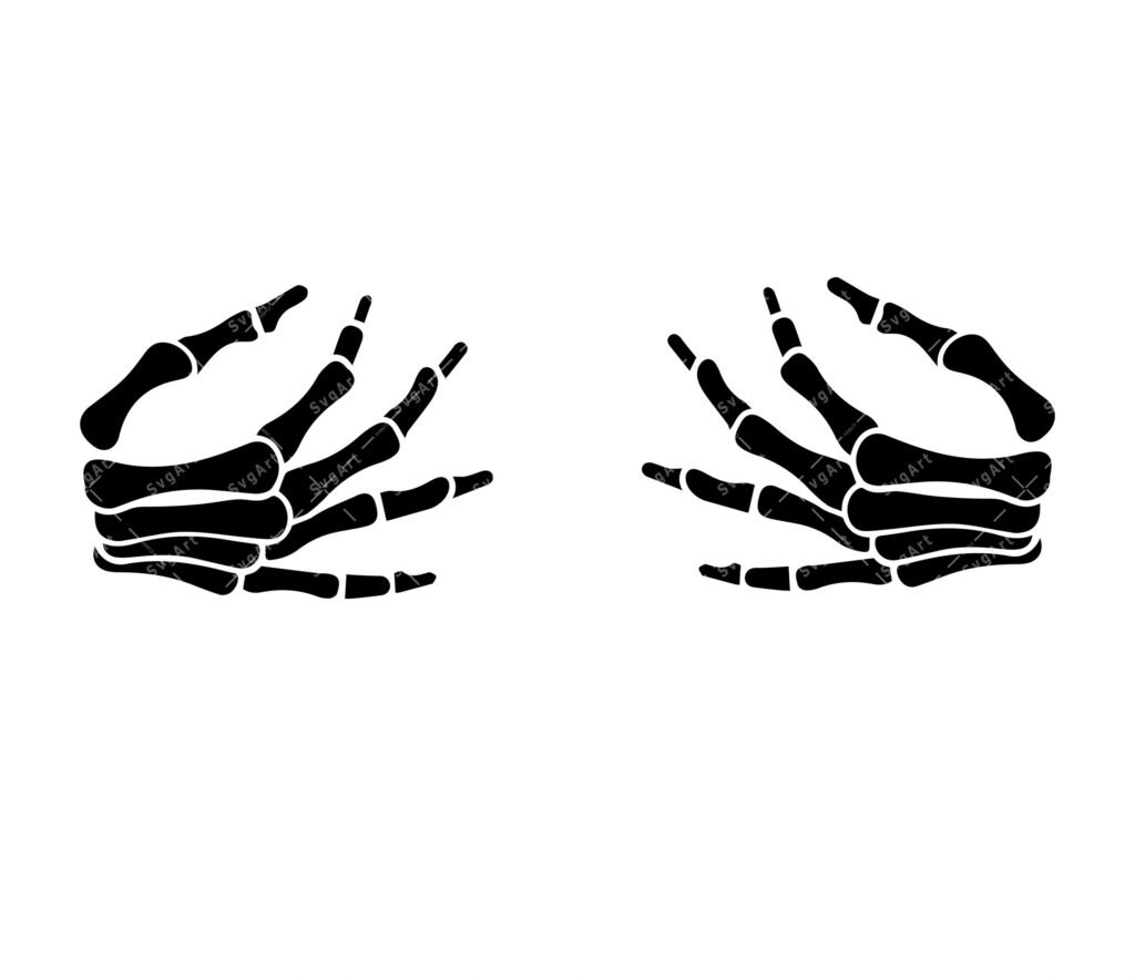 Skeleton Hands SVG, PNG, PDF, Halloween svg, Skeleton Hands Covering ...