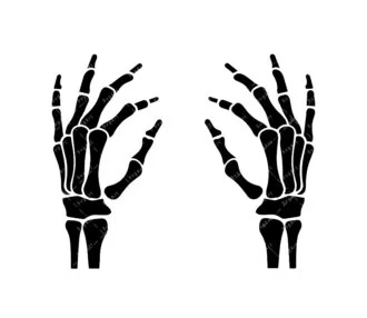 Skeleton Hands SVG