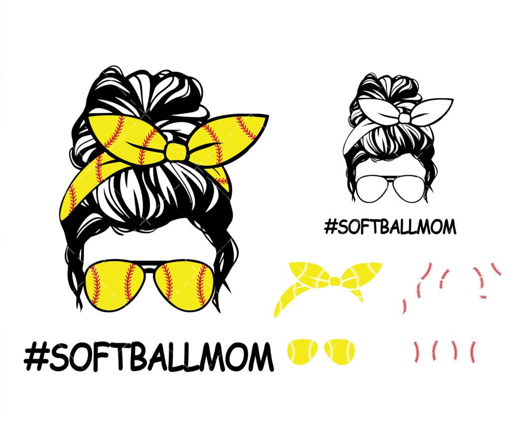 Softball Mom Svg