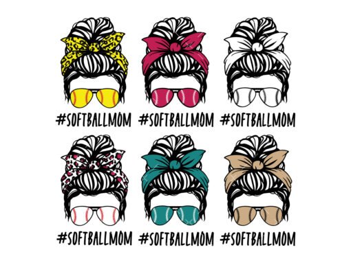 Softball Mom Svg