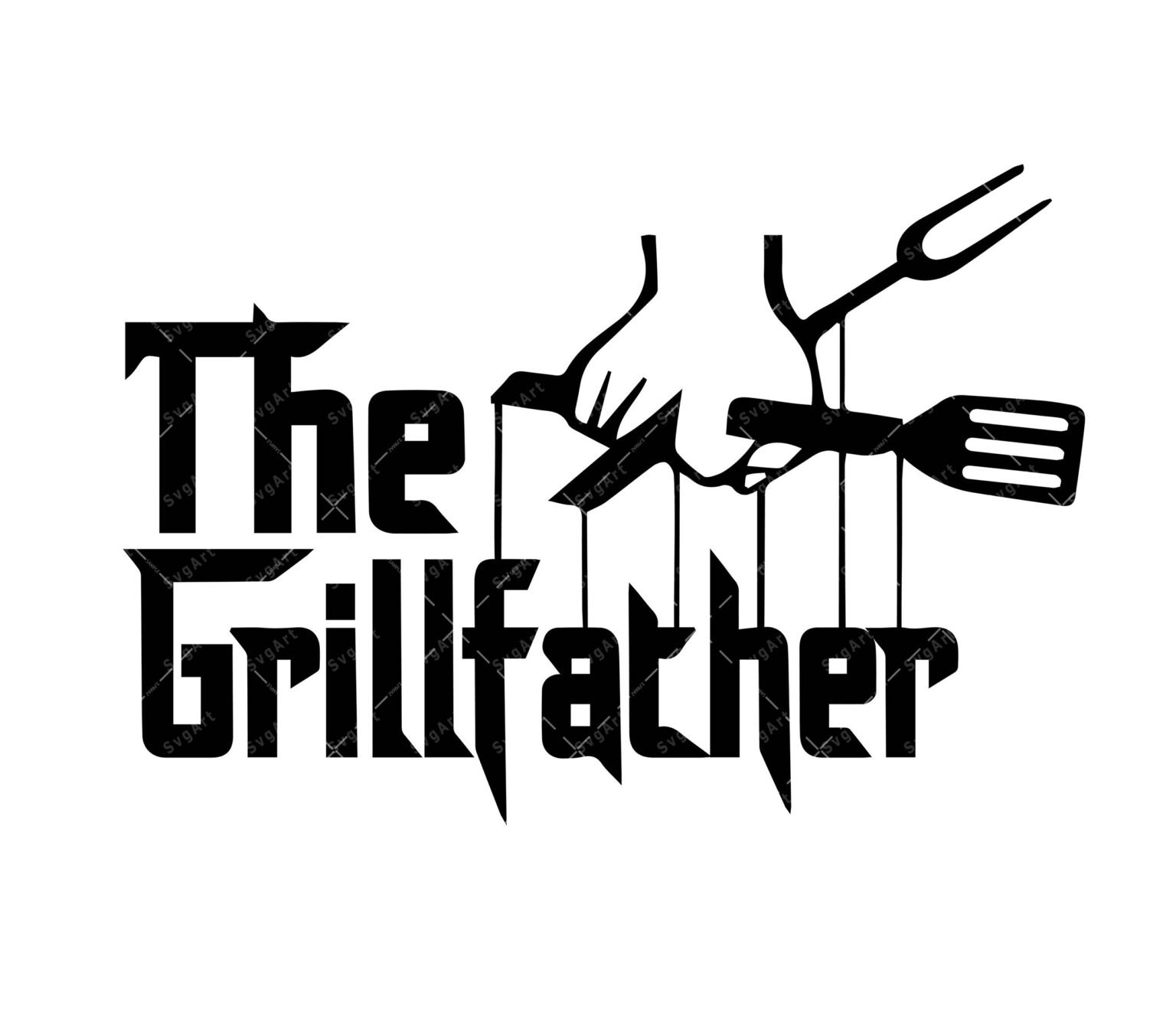 The Grillfather SVG, PNG, PDF, Fathers Day svg, Father svg, Dad svg