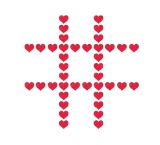 Tic Tac Toe Heart Svg