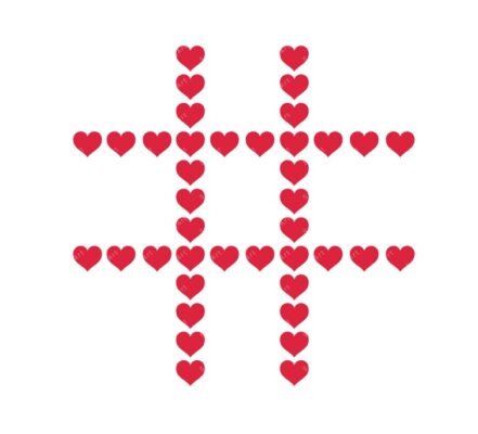 Tic Tac Toe Heart SVG, PNG, PDF, tic tac toe grid svg, Valentine’s Day