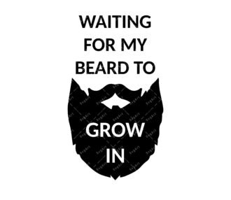 Waiting For My Beards To Grow In SVG