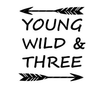 Young Wild & Three SVG