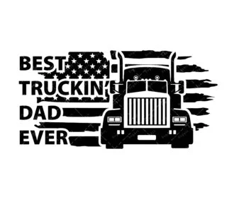 Best Truckin Dad SVG