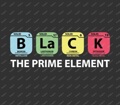 Black The Prime Element SVG