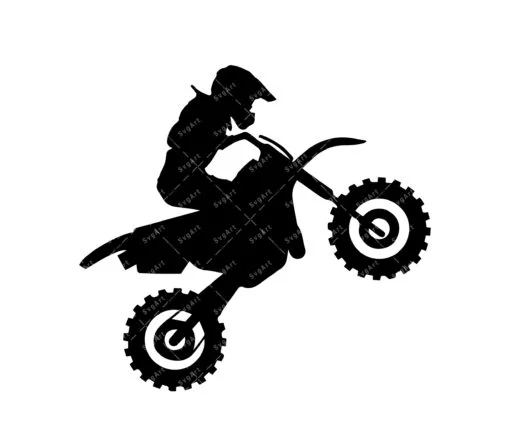 Motocross rider svg