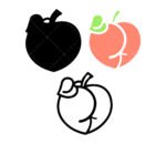 Peach SVG Layered
