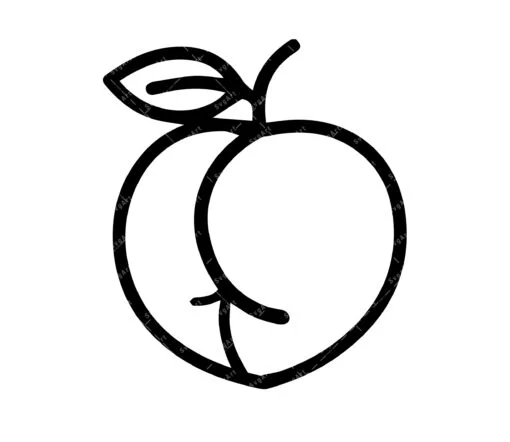 Peach Ass SVG cut file