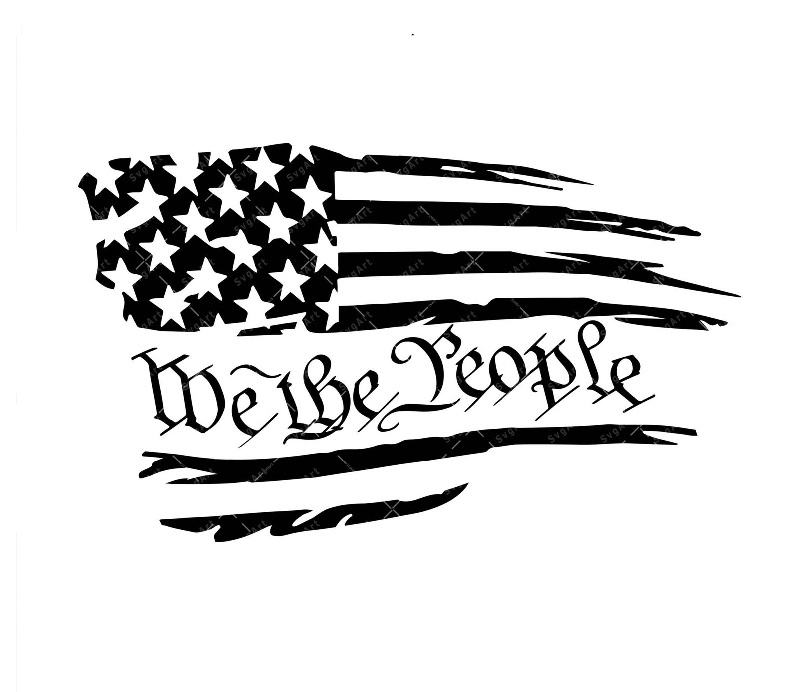 We the People SVG, PNG, PDF, we the people American flag svg, American