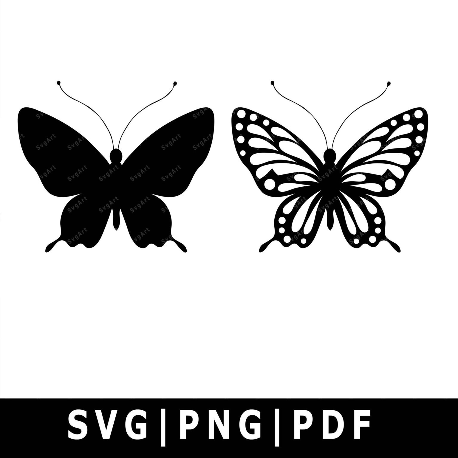 Butterfly SVG, PNG, PDF, Cricut, Silhouette, Cricut svg, Monarch