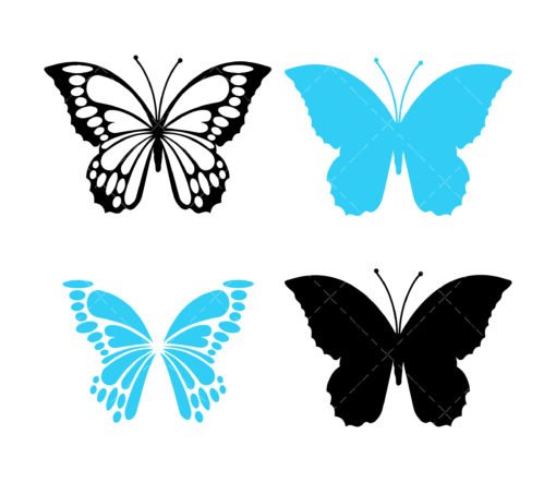 Layered Butterfly SVG