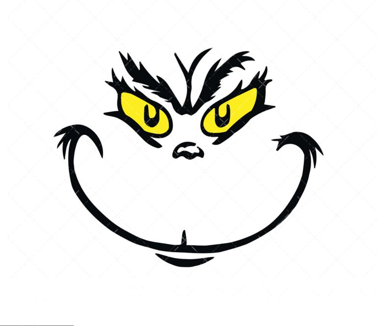 Grinch Face SVG Bundle, PNG, PDF, Grinch Image, Christmas SVG