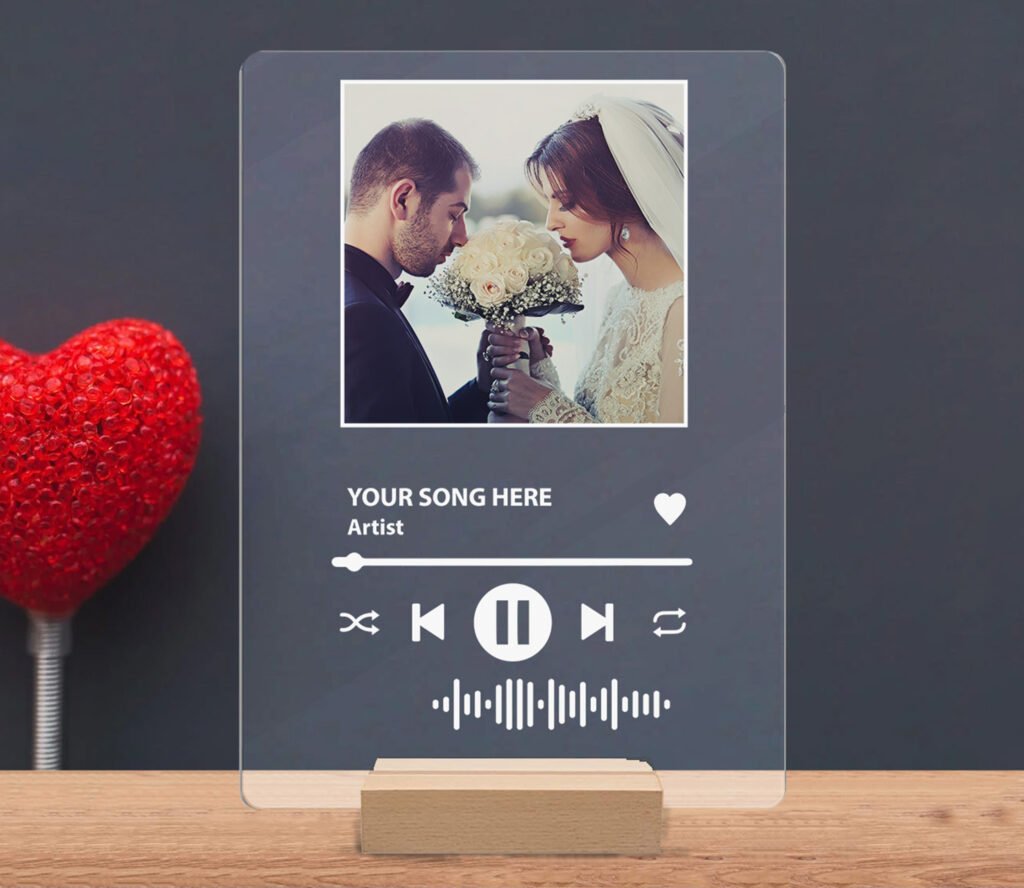 Music Player Acrylic Song Plaque SVG