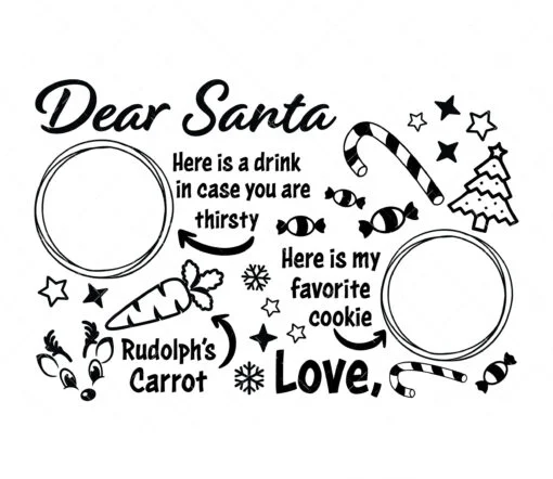 Santa Tray SVG