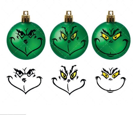 Grinch Face SVG