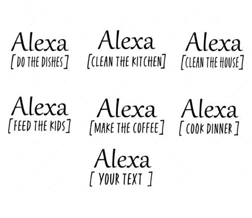 Ask Alexa Bundle SVG cut files
