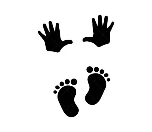 Baby Hand And Feet SVG