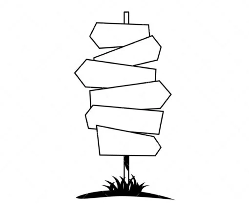 Destination sign SVG Tamplate