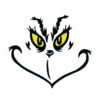 Grinch Face SVG
