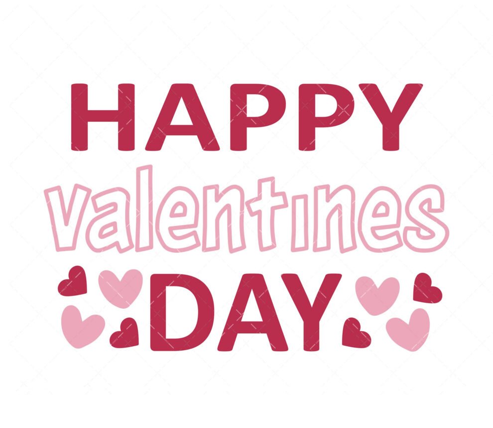 Happy Valentine’s Day SVG, PNG, PDF, Valentine’s Day SVG, Heart SVG file