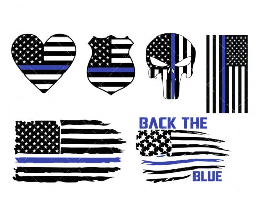 Back the Blue SVG