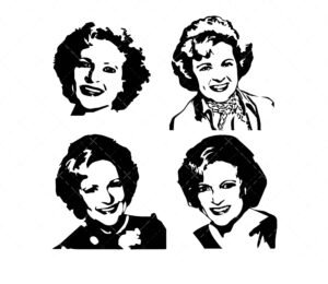 Betty White Svg, Png, Pdf, Stay Golden Svg, Golden Girls Svg