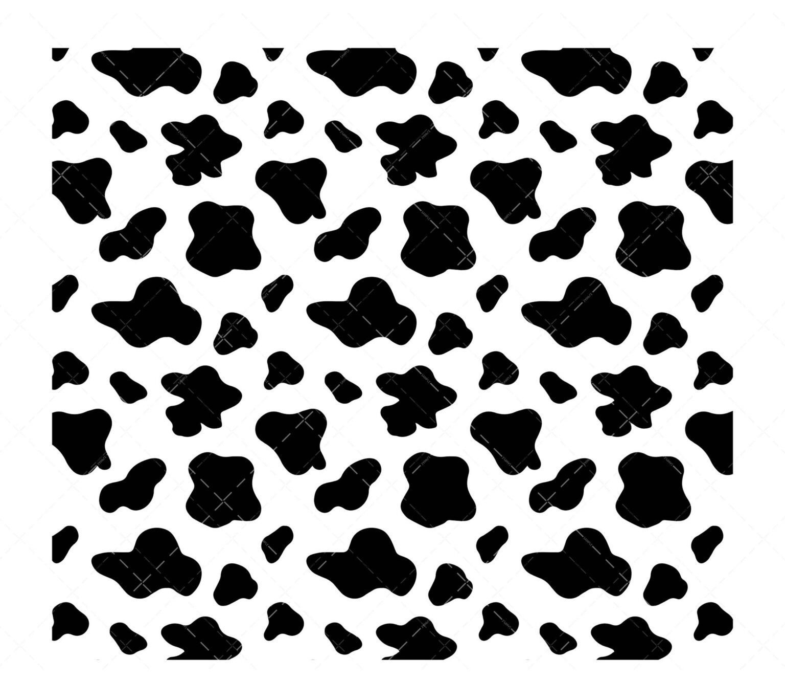 Cow Print Pattern SVG PNG PDF Animal print SVG black and white cow SVG