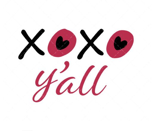xoxo y'all svg