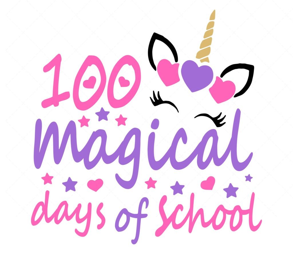 100 magical days SVG