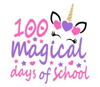 100 magical days SVG