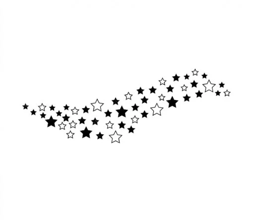 A wave of stars SVG