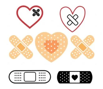 Bandage SVG, Bandage Heart SVG