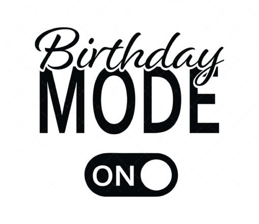 Birthday Mode On SVG