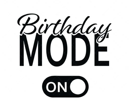 Birthday Mode On SVG