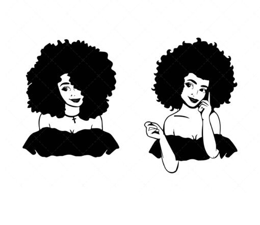 Black Woman SVG