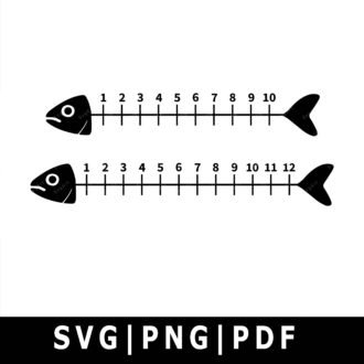 Fish ruler svg
