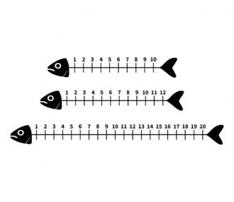Fish ruler SVG