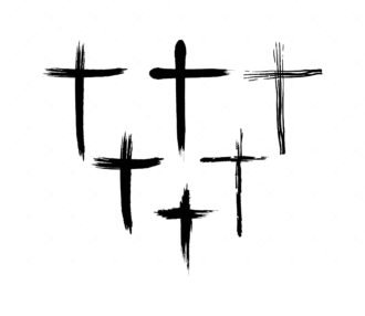 Grunge Cross SVG