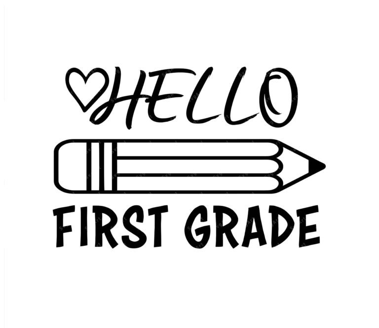 Hello First grade SVG, PNG, PDF, Back to School SVG