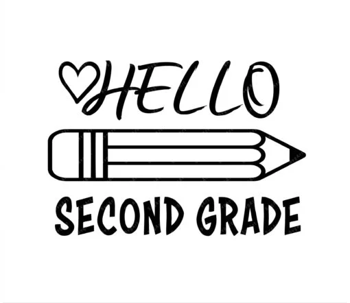 Hello Second Grade SVG
