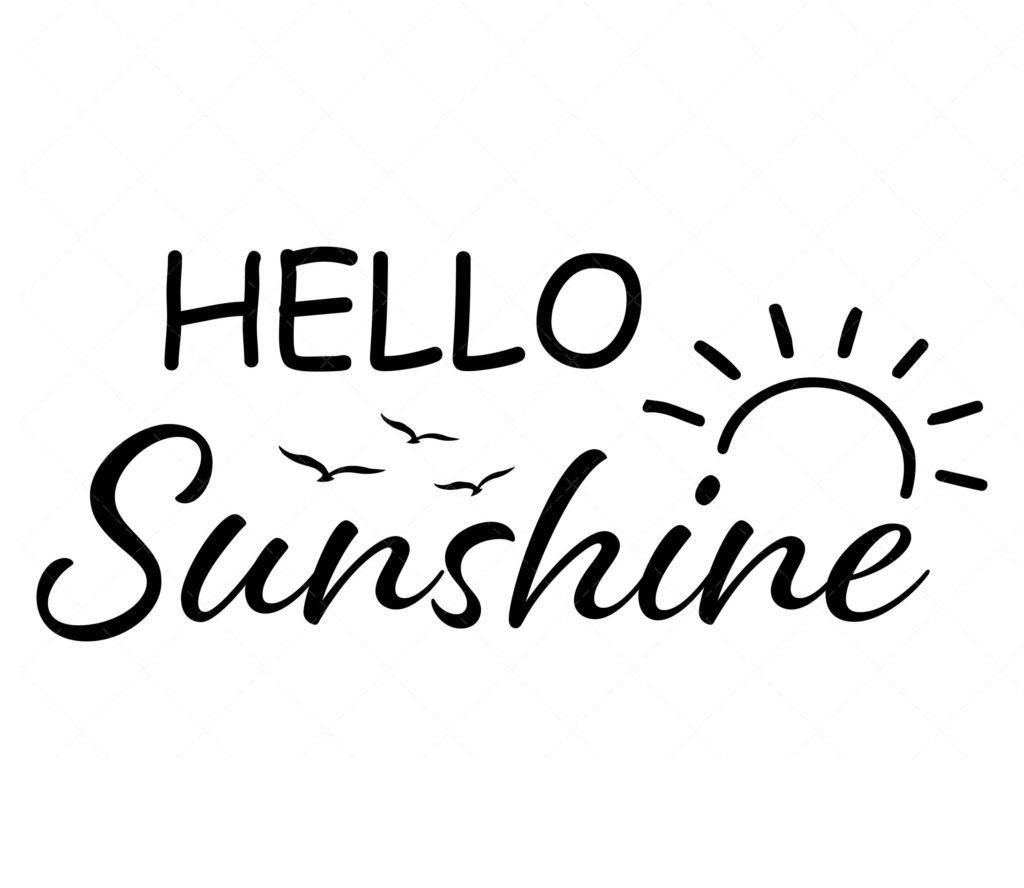 Hello sunshine SVG