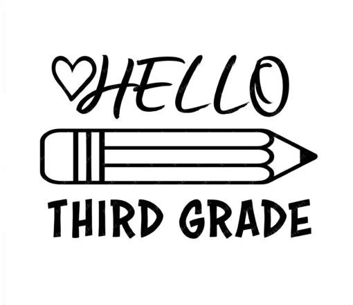 Hello Third Grade SVG