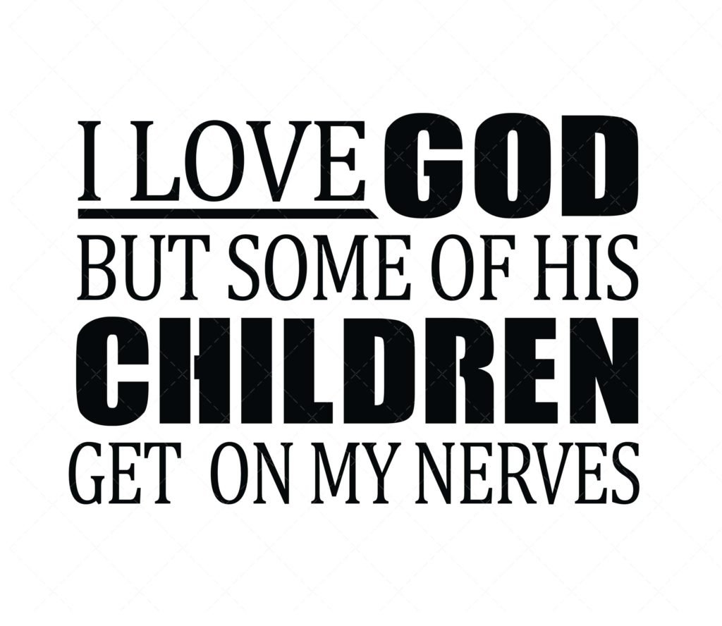 I Love God SVG