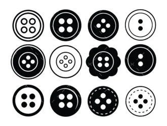 Sewing Button SVG